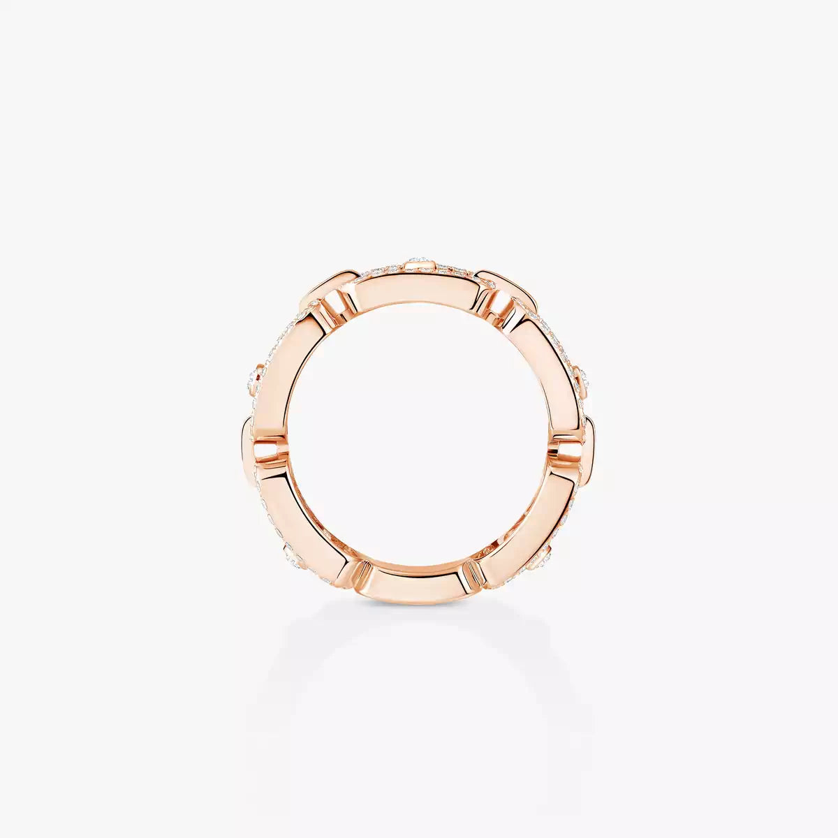 [Mysitc] Move Link Pave_-Set Diamond Ring in Gold