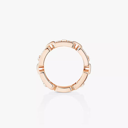 [Mysitc] Move Link Pave_-Set Diamond Ring in Gold