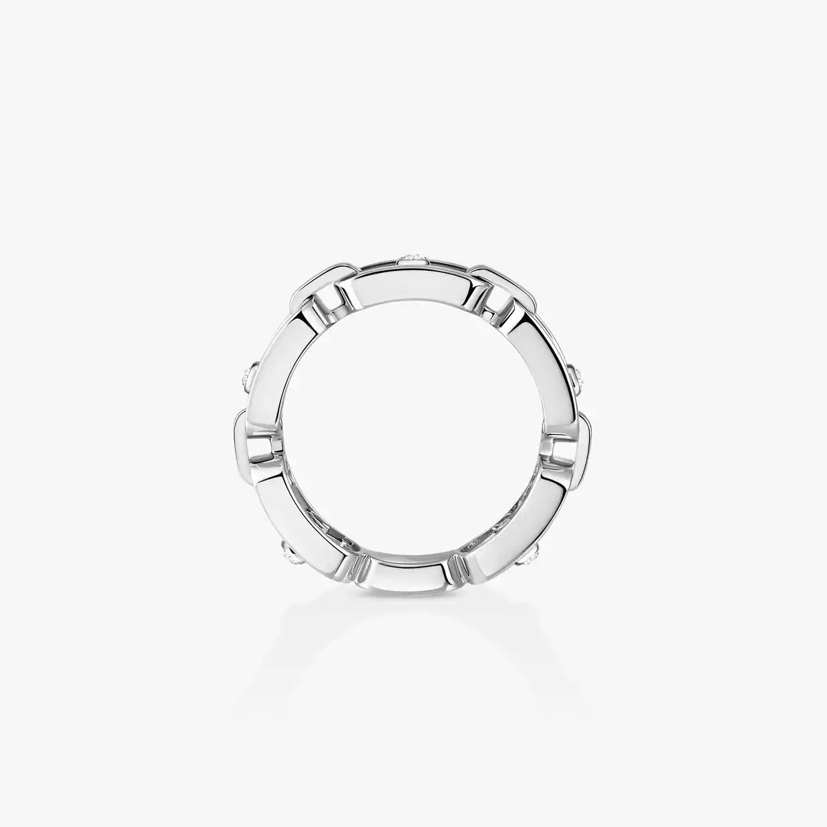 [Mysitc] Move Link Pave_-Set Diamond Ring in Gold