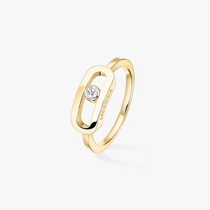 [Mysitc] Move Uno Diamond Ring in Gold