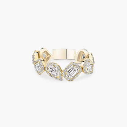 [Mysitc] Diamond Wedding Ring My Twin