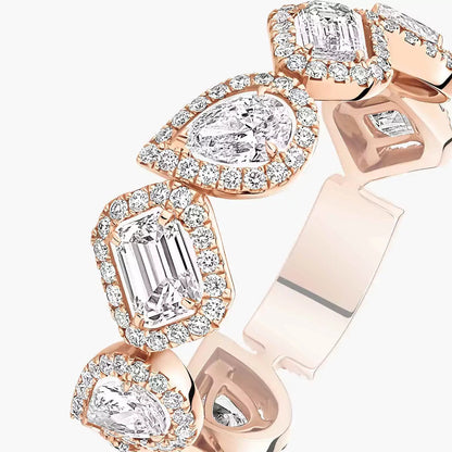 [Mysitc] Diamond Wedding Ring My Twin