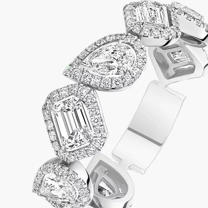 [Mysitc] Diamond Wedding Ring My Twin