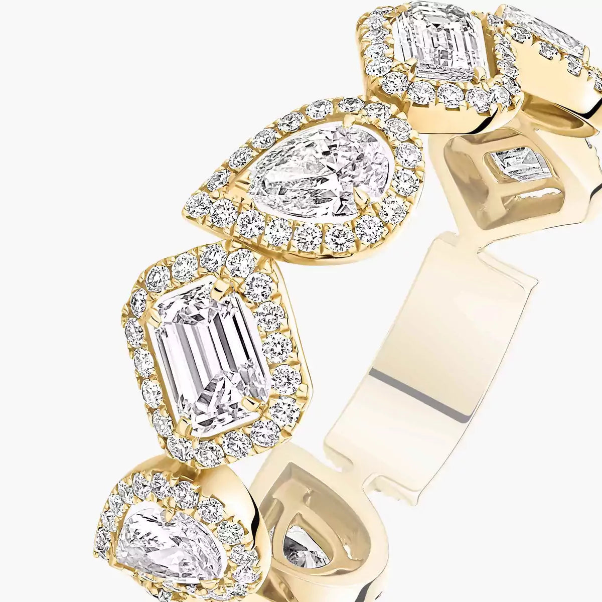 [Mysitc] Diamond Wedding Ring My Twin