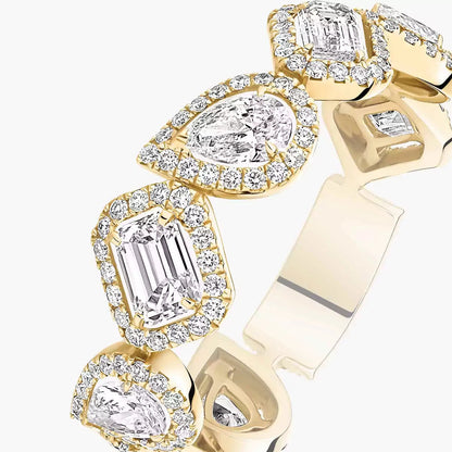 [Mysitc] Diamond Wedding Ring My Twin