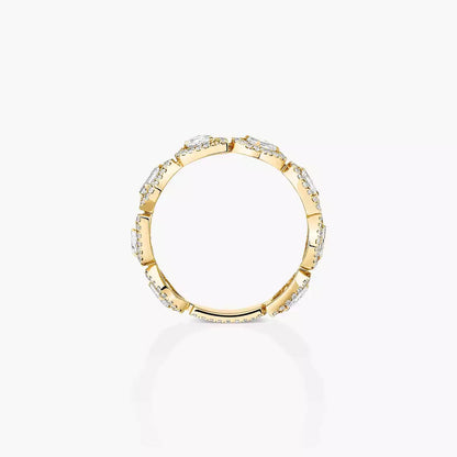[Mysitc] Diamond Wedding Ring My Twin