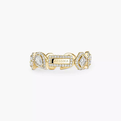 [Mysitc] Diamond Wedding Ring My Twin