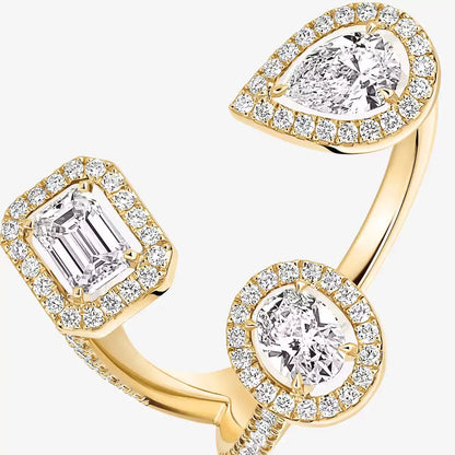 [[Mysitc]  Diamond Ring 0,25ct My Twin Trilogy