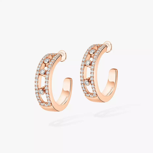 [Mysitc] Diamond Pave_ Hoop Earrings Move
