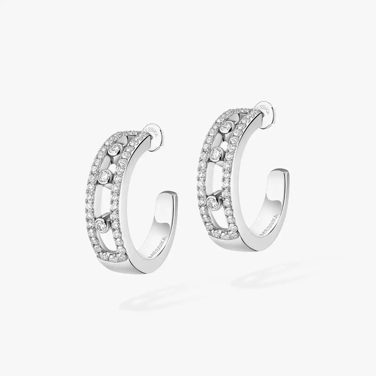 [Mysitc] Diamond Pave_ Hoop Earrings Move