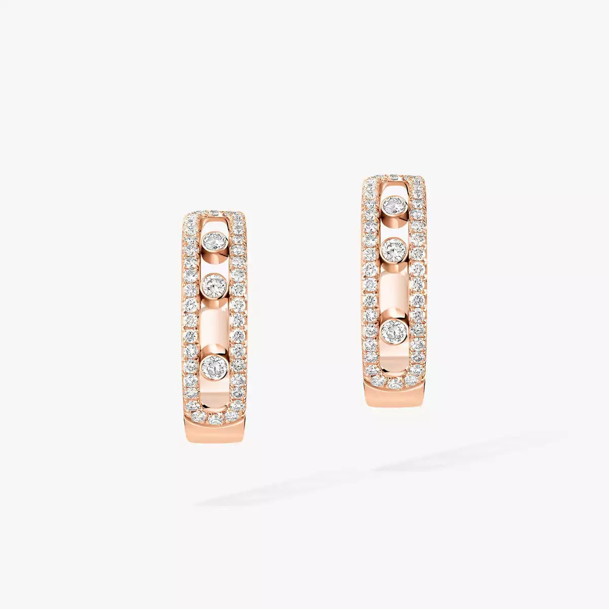 [Mysitc] Diamond Pave_ Hoop Earrings Move