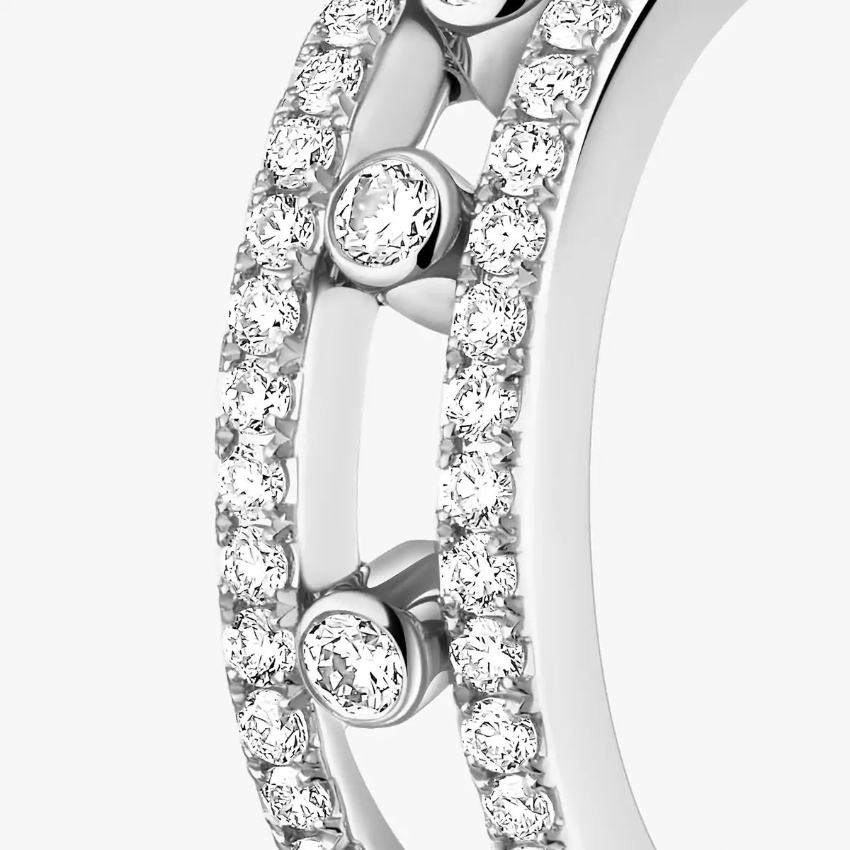 [Mysitc] Diamond Pave_ Hoop Earrings Move
