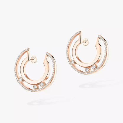 [Mysitc] Move Romane Small Diamond Hoop Earrings