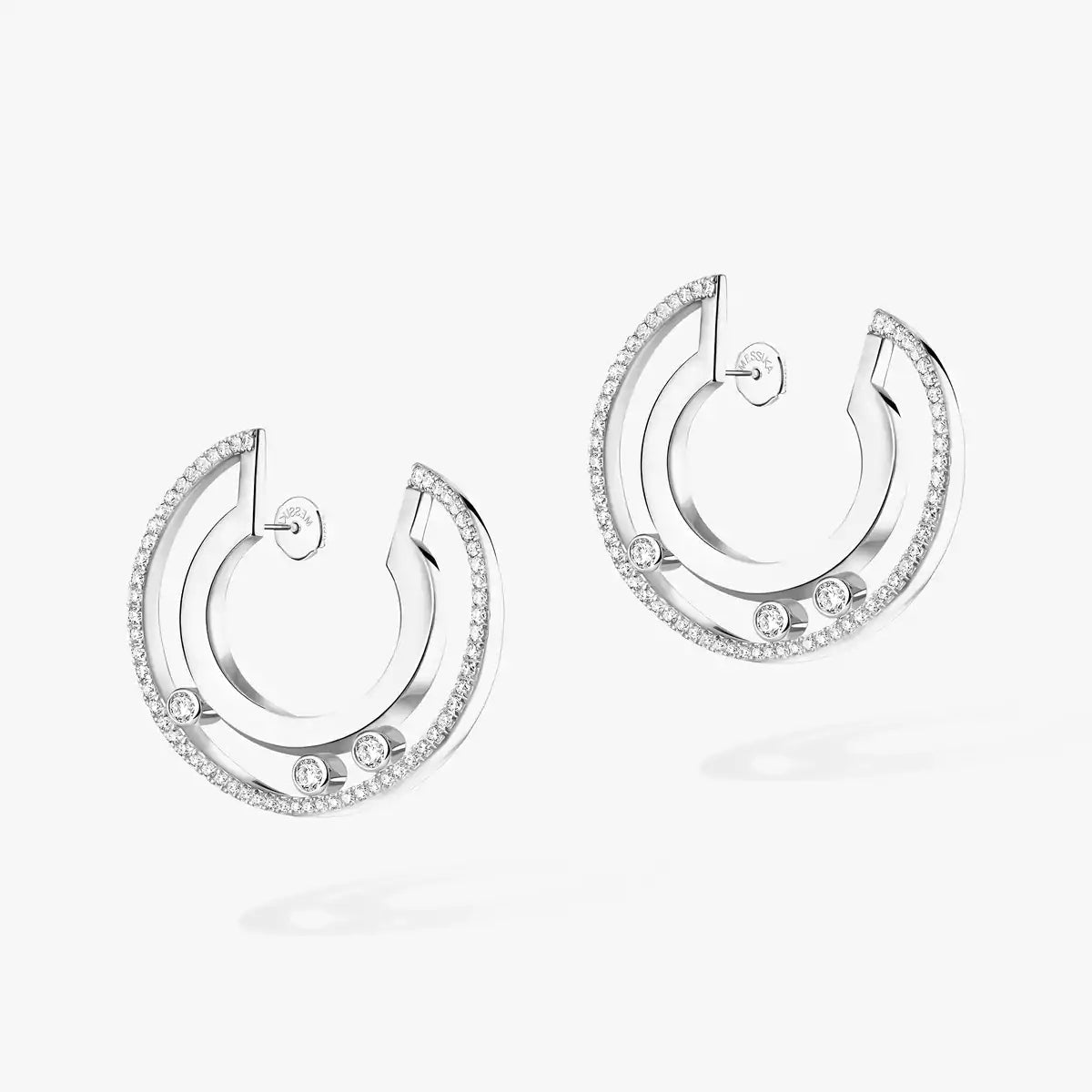 [Mysitc] Move Romane Small Diamond Hoop Earrings