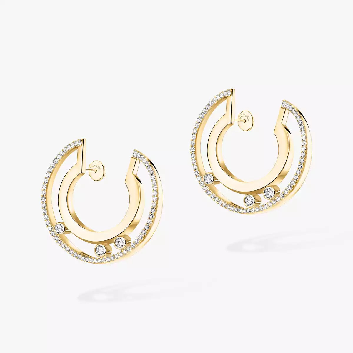 [Mysitc] Move Romane Small Diamond Hoop Earrings