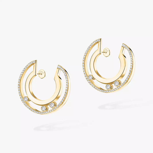 [Mysitc] Move Romane Small Diamond Hoop Earrings