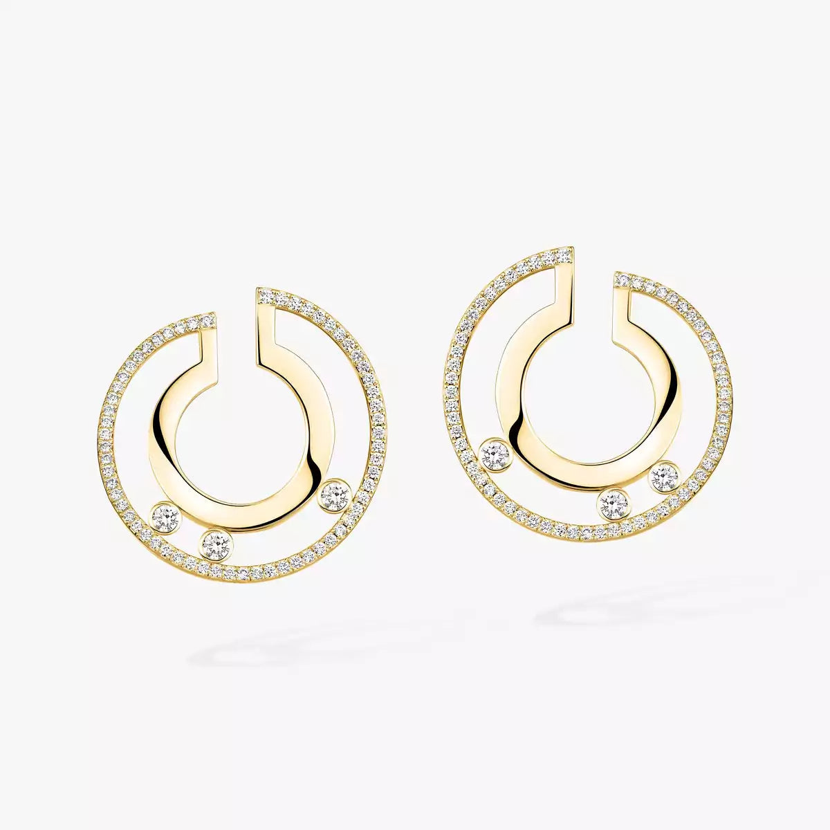 [Mysitc] Move Romane Small Diamond Hoop Earrings
