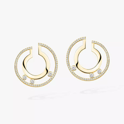 [Mysitc] Move Romane Small Diamond Hoop Earrings