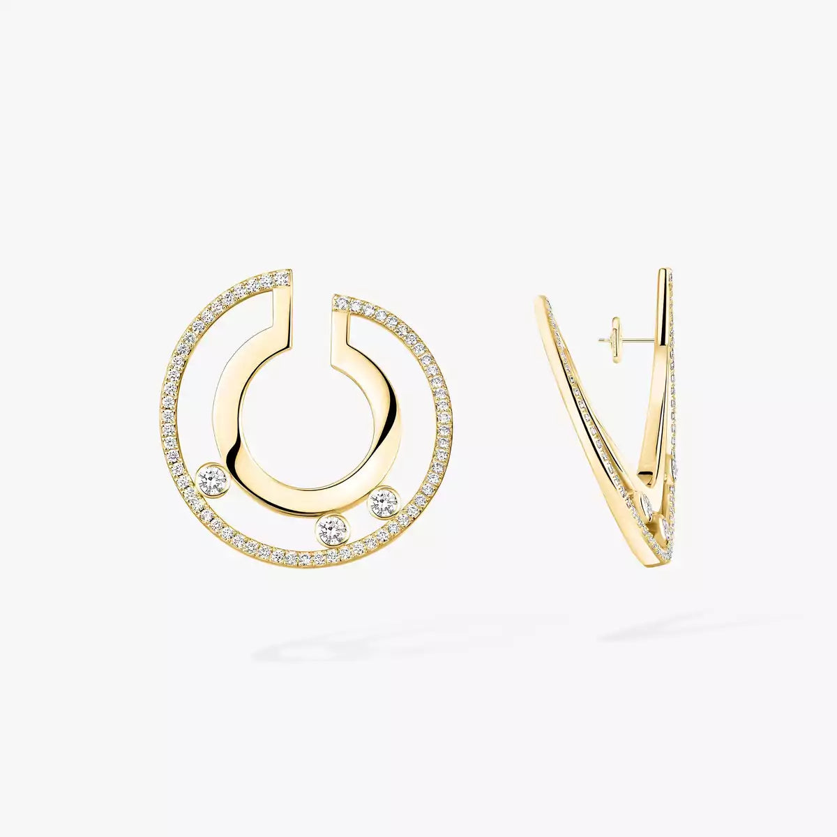 [Mysitc] Move Romane Small Diamond Hoop Earrings