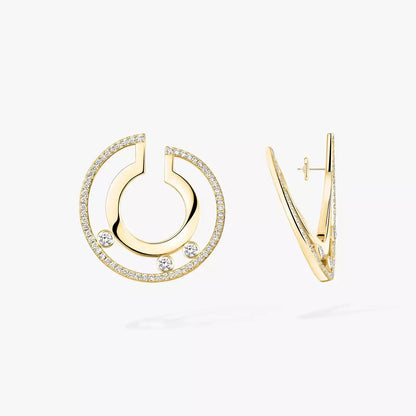 [Mysitc] Move Romane Small Diamond Hoop Earrings