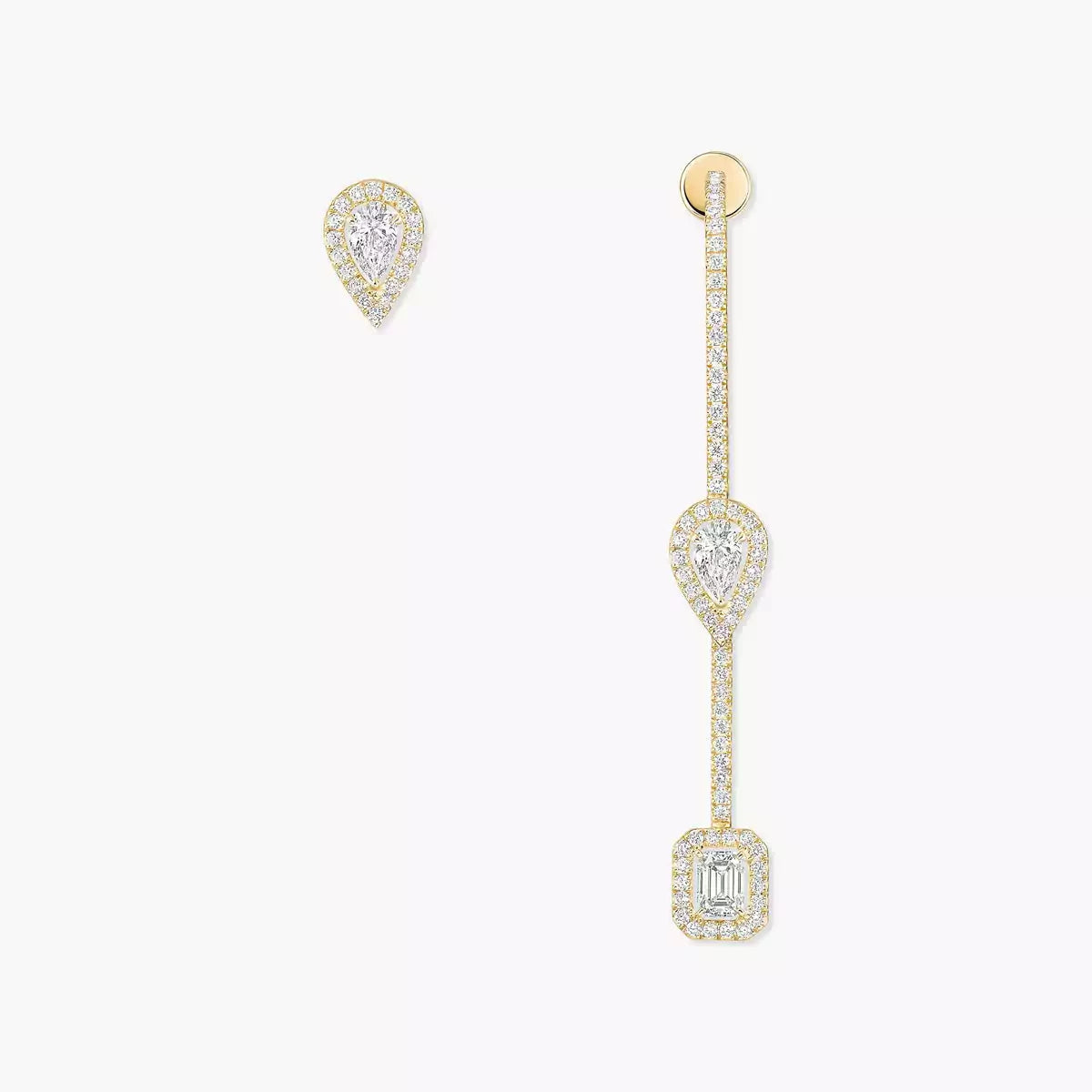 [Mysitc] Diamond Drop Earrings My Twin