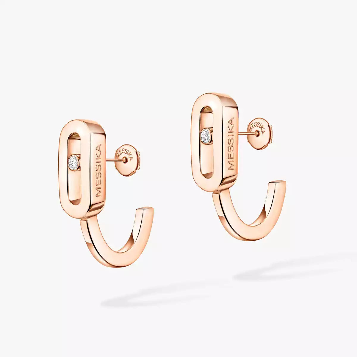 [Mysitc] Diamond Mini Hoop Earrings Move Classique