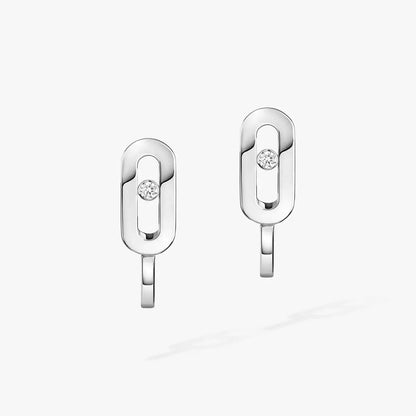[Mysitc] Diamond Mini Hoop Earrings Move Classique