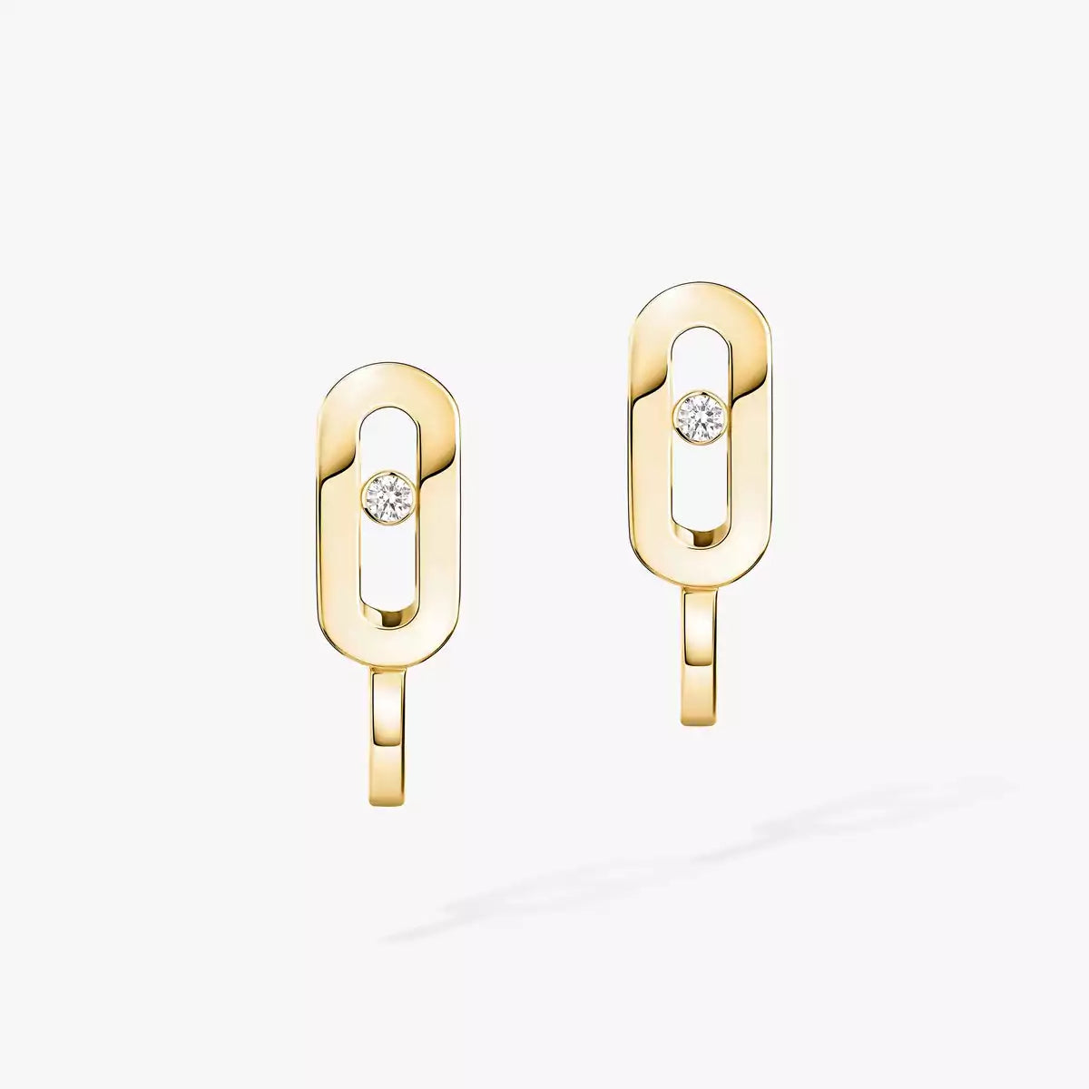 [Mysitc] Diamond Mini Hoop Earrings Move Classique
