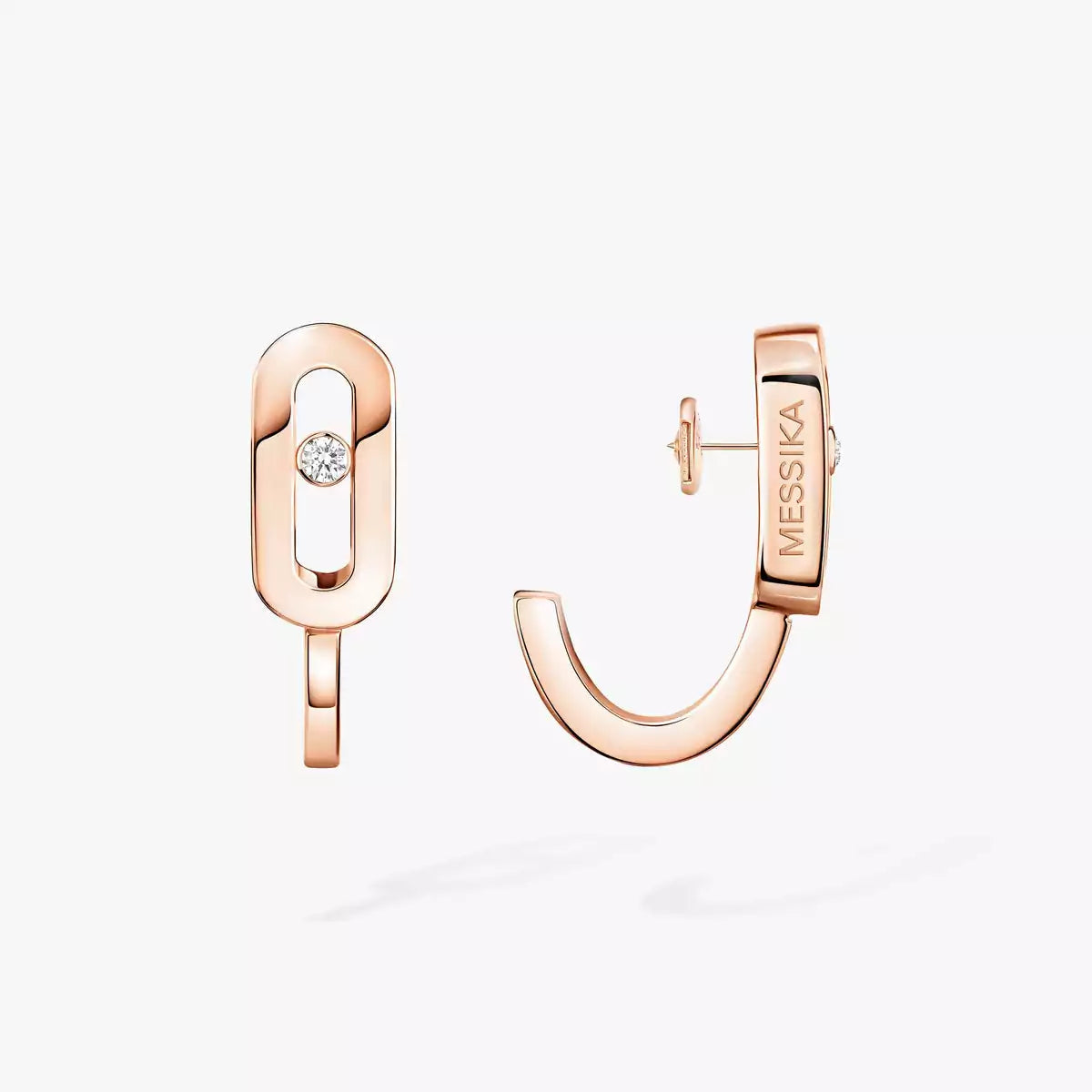 [Mysitc] Diamond Mini Hoop Earrings Move Classique