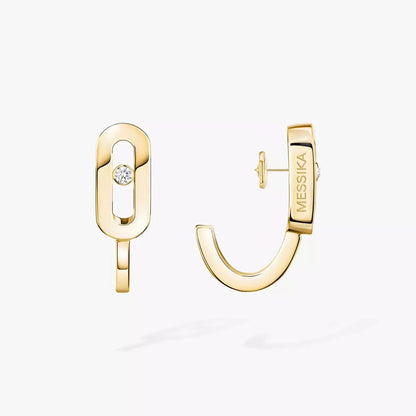 [Mysitc] Diamond Mini Hoop Earrings Move Classique