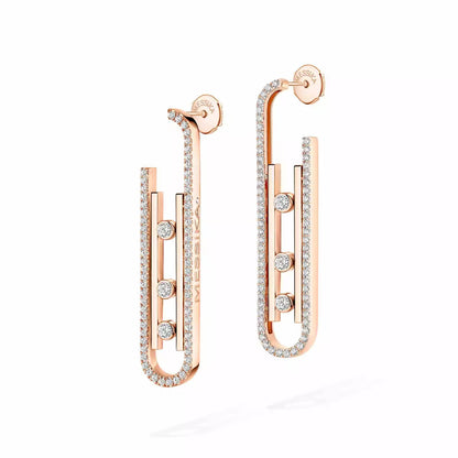[Mysitc] Diamond Pendant Earrings Move 10Th