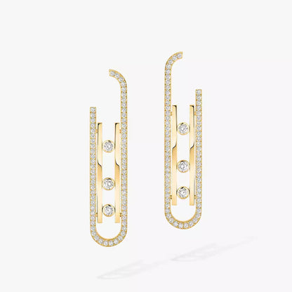 [Mysitc] Diamond Pendant Earrings Move 10Th