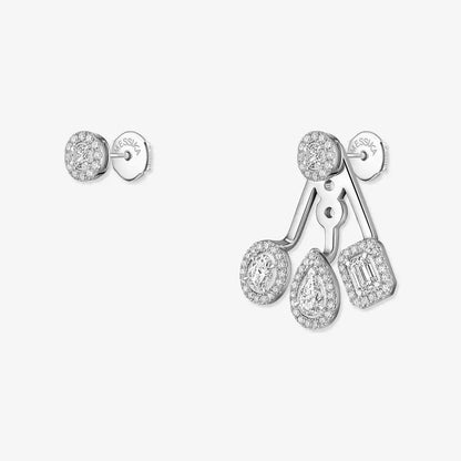 [Mysitc]  My Twin Trio  Diamond Earrings