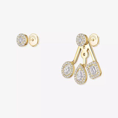 [Mysitc]  My Twin Trio  Diamond Earrings