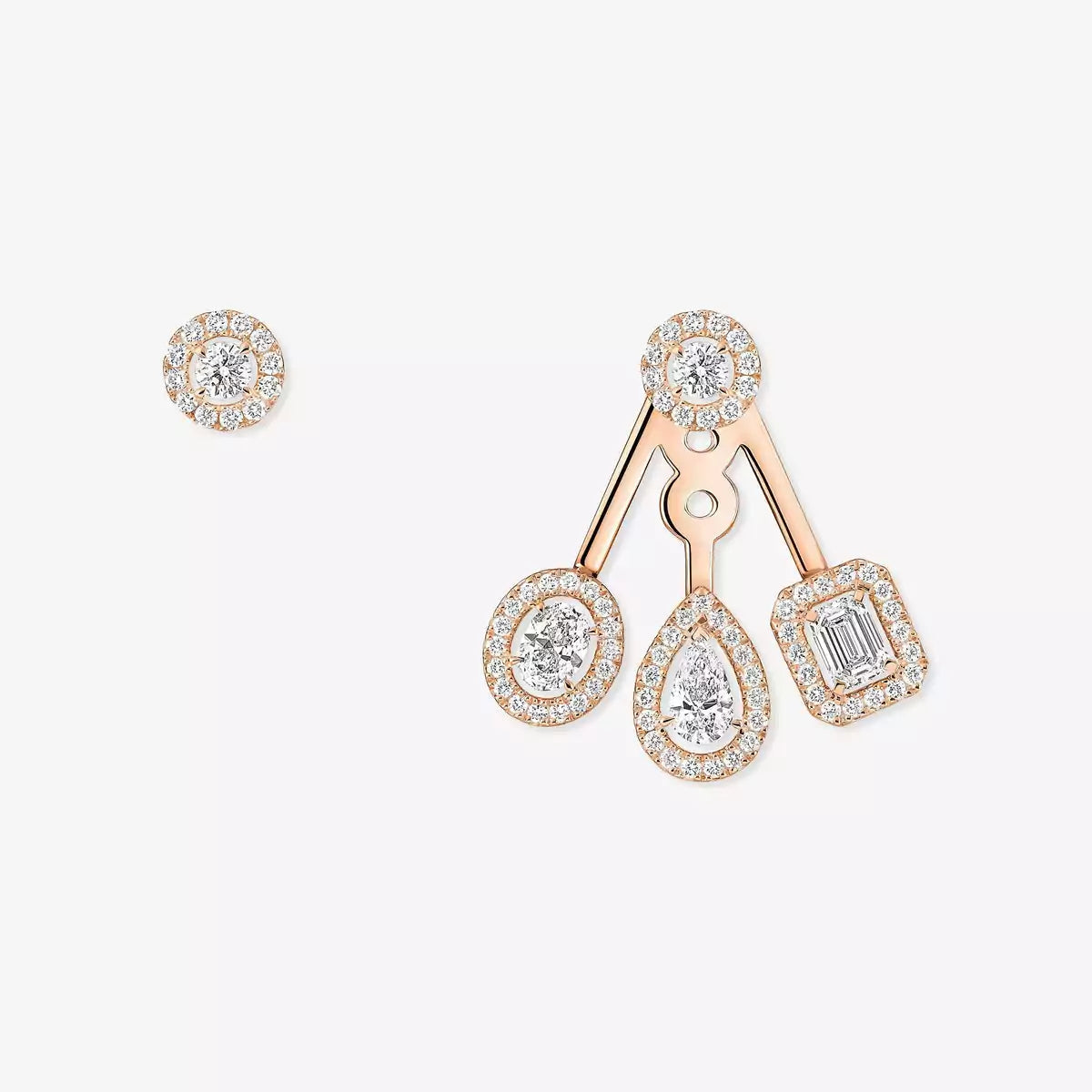 [Mysitc]  My Twin Trio  Diamond Earrings