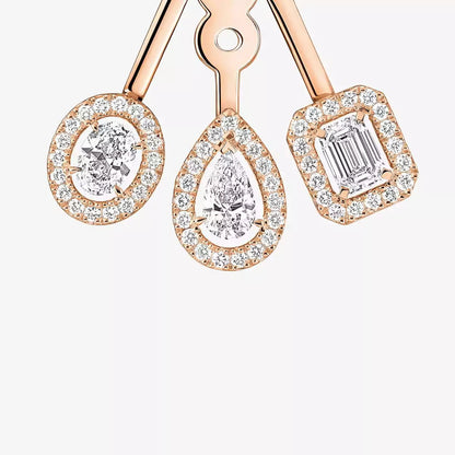 [Mysitc]  My Twin Trio  Diamond Earrings