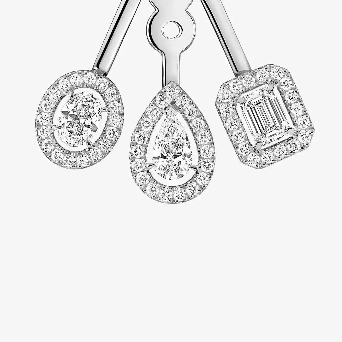 [Mysitc]  My Twin Trio  Diamond Earrings