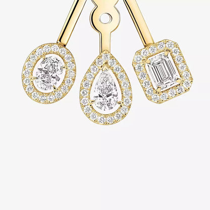 [Mysitc]  My Twin Trio  Diamond Earrings