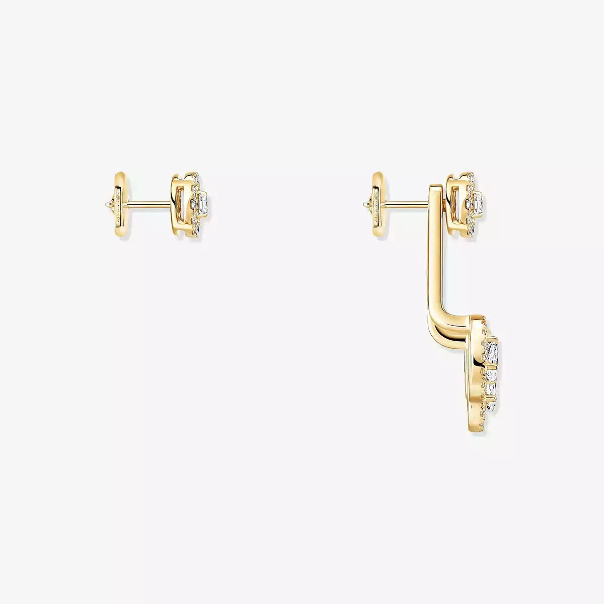 [Mysitc]  My Twin Trio  Diamond Earrings