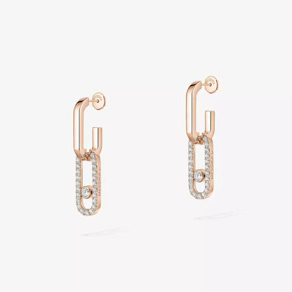 [Mysitc] Move Link Diamond Earrings