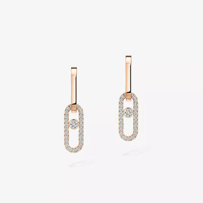 [Mysitc] Move Link Diamond Earrings