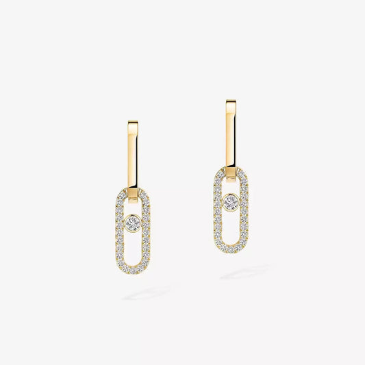 [Mysitc] Move Link Diamond Earrings