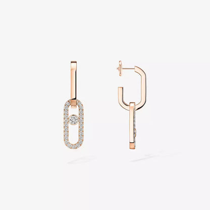 [Mysitc] Move Link Diamond Earrings