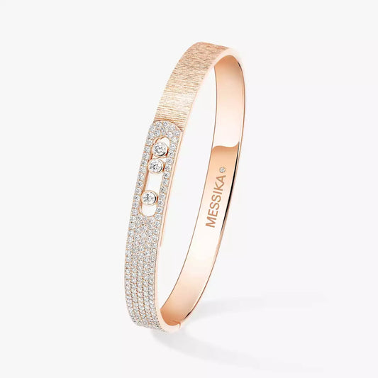 [Mysitc] Move Noa Ciselé half pavé bangle