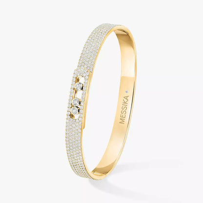 [Mysitc] Move Noa Full Pavé Diamond Bangle Bracelet