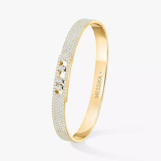 [Mysitc] Move Noa Full Pavé Diamond Bangle Bracelet