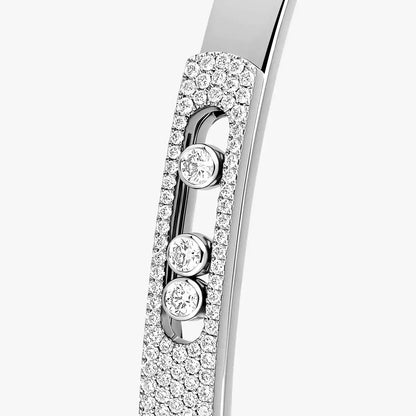 [Mysitc] Move Noa Rose Gold Pavé Diamond Bangle Bracelet
