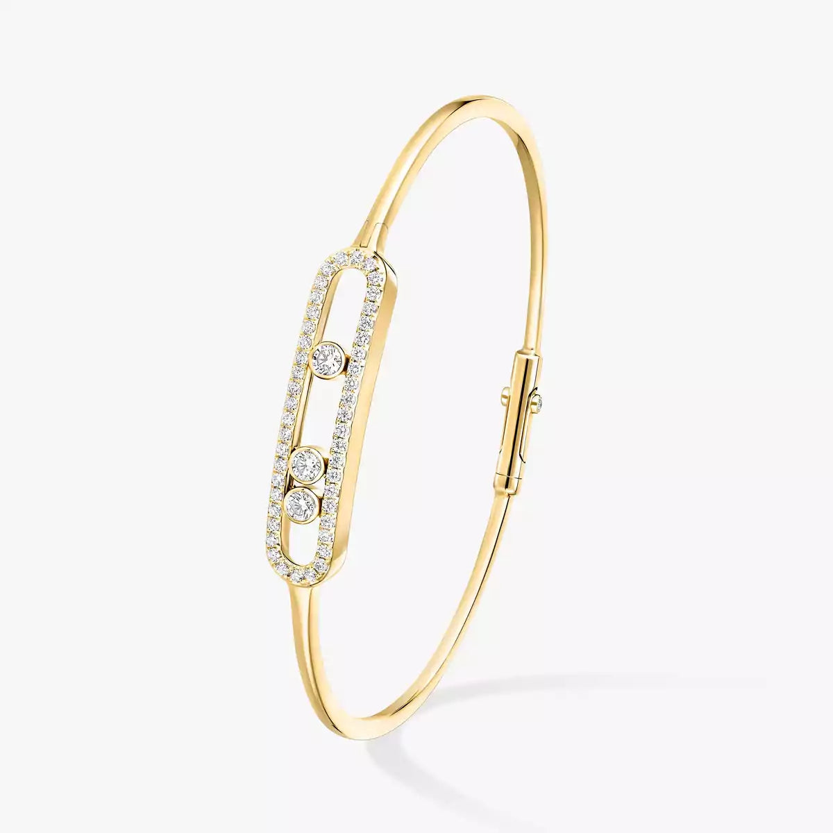 [Mysitc] Move Pavé Diamond Bangle Bracelet M