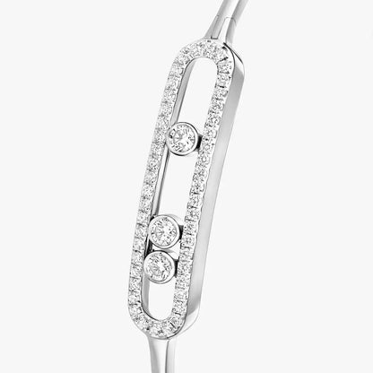 [Mysitc] Move Pavé Diamond Bangle Bracelet M