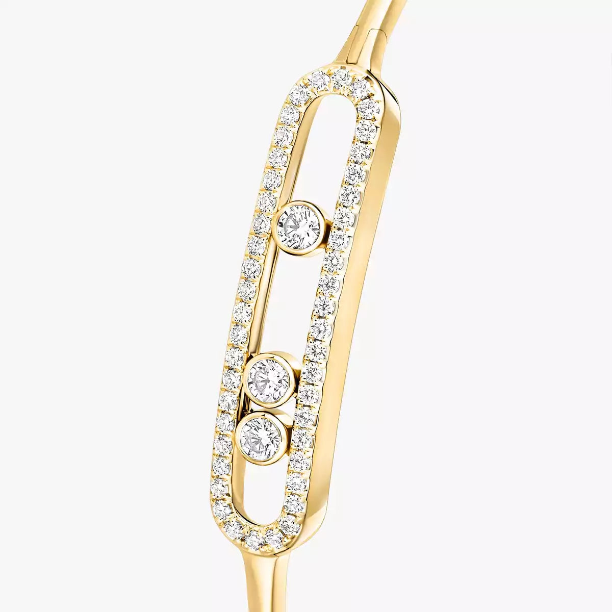[Mysitc] Move Pavé Diamond Bangle Bracelet M